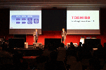 Toshiba Presse-Konferenz, Barcelona - Eventtechnik und Veranstaltungstechnik artworld:media